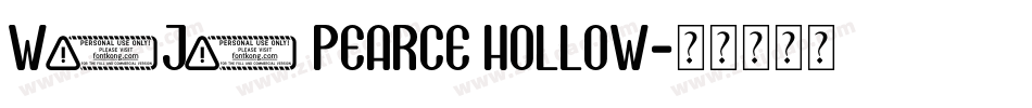 W.J. Pearce hollow字体转换
